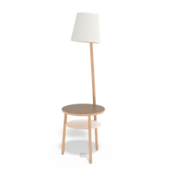 Lampe gueridon Josette Chêne Blanc