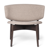 Herman Lounge Chair - Wood - Bouclé - Dark Stained Beech/Sand