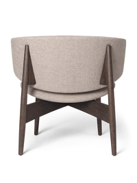Herman Lounge Chair - Wood - Bouclé - Dark Stained Beech/Sand