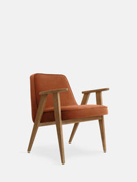 FAUTEUIL 366 – Rouge en Tissu Velours Sierra