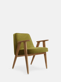 FAUTEUIL 366 – Vert en Tissu Velours Olive