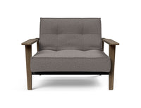 Fauteuil Frej en chêne fumé
