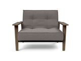 Fauteuil Frej en chêne fumé