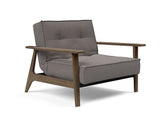 Fauteuil Frej en chêne fumé