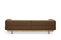 Canapé en plaqué chêne 3 places Marron Camira