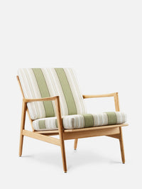 CHAISE LONGUE STEFAN en tissu Aveiro Olive Casamance