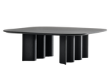 Table basse Curtain Couch (carré) - Chêne teinté noir graphite