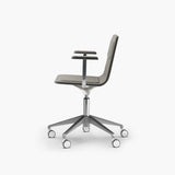 Chaise de bureau Laia Dossier standard avec bras piètement roulettes