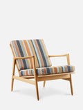CHAISE LONGUE STEFAN en tissu Costa Nova Bleu Casamance