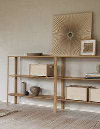 Étagère Leaf 2×3, Chêne blanc