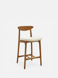200-190 TABOURET DE BAR S/65 MIX – Blanc en Tissu Blanc Marbre