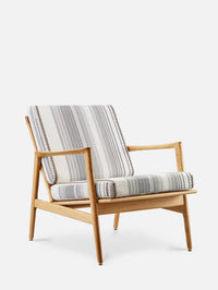 CHAISE LONGUE STEFAN en tissu Ravello Noir Casamance