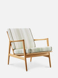 CHAISE LONGUE STEFAN en tissu Ravello Vert Casamance