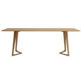 Table Twist  en chêne - 180 x 90