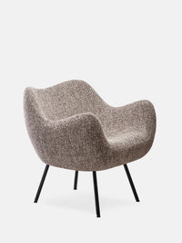 FAUTEUIL SOFT RM58 – Marron en Tissu Tressé Marron