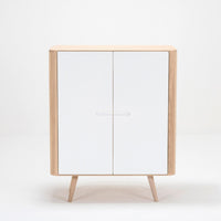 Cabinet Ena chêne - blanc 90 x 110 cm