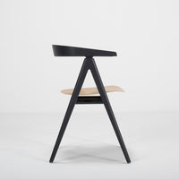 Chaise Ava bicolore chêne - noir