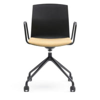 Chaise giratoire avec accoudoirs à roulettes Kabi Swivel