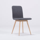 Chaise Ena chêne - feutre anthracite