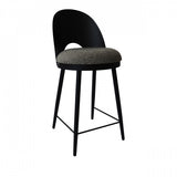 Chaise Lili cuisine - Chaise de bar en métal et tissu design
