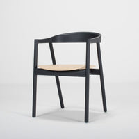 Chaise Muna bicolore chêne - noir