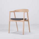 Chaise Muna chêne - tissu anthracite