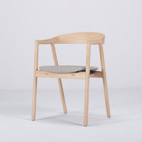 Chaise Muna chêne - tissu sable