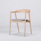 Chaise Muna chêne - tissu sable