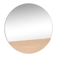 Crescent Miroir mural Ronde Naturel
