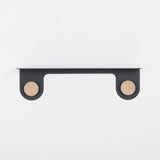 Etagère murale Hook chêne - noir 50 cm