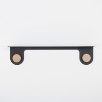 Etagère murale Hook chêne - noir 60 cm