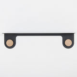 Etagère murale Hook chêne - noir 70 cm