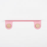 Etagère murale Hook chêne - rose 50 cm
