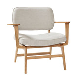 Fauteuil lounge Gris/Naturel Haze