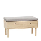 Banc Gris/Naturel Hide