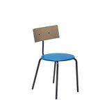 Koi Chaises de salle à manger Bleu/Marron/Noir