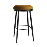 Tabouret Lili bar - Tabouret de bar en métal et tissu design