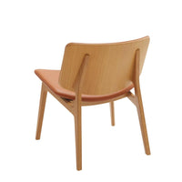 Fauteuil chêne huilé cuir Cognac