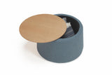 Table de Rangement Ø70 Placage Chêne 565