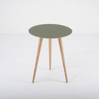 Table d'appoint Arp chêne - vert olive S