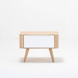 Table de nuit 55 Ena chêne - blanc