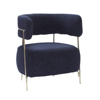 Fauteuil lounge Bleu Teddy