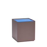 Table d’appoint/Boîte de rangement Marron/Bleu Vault