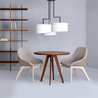 Table de diner Cena ronde  - Noyer américain - Ø90cm